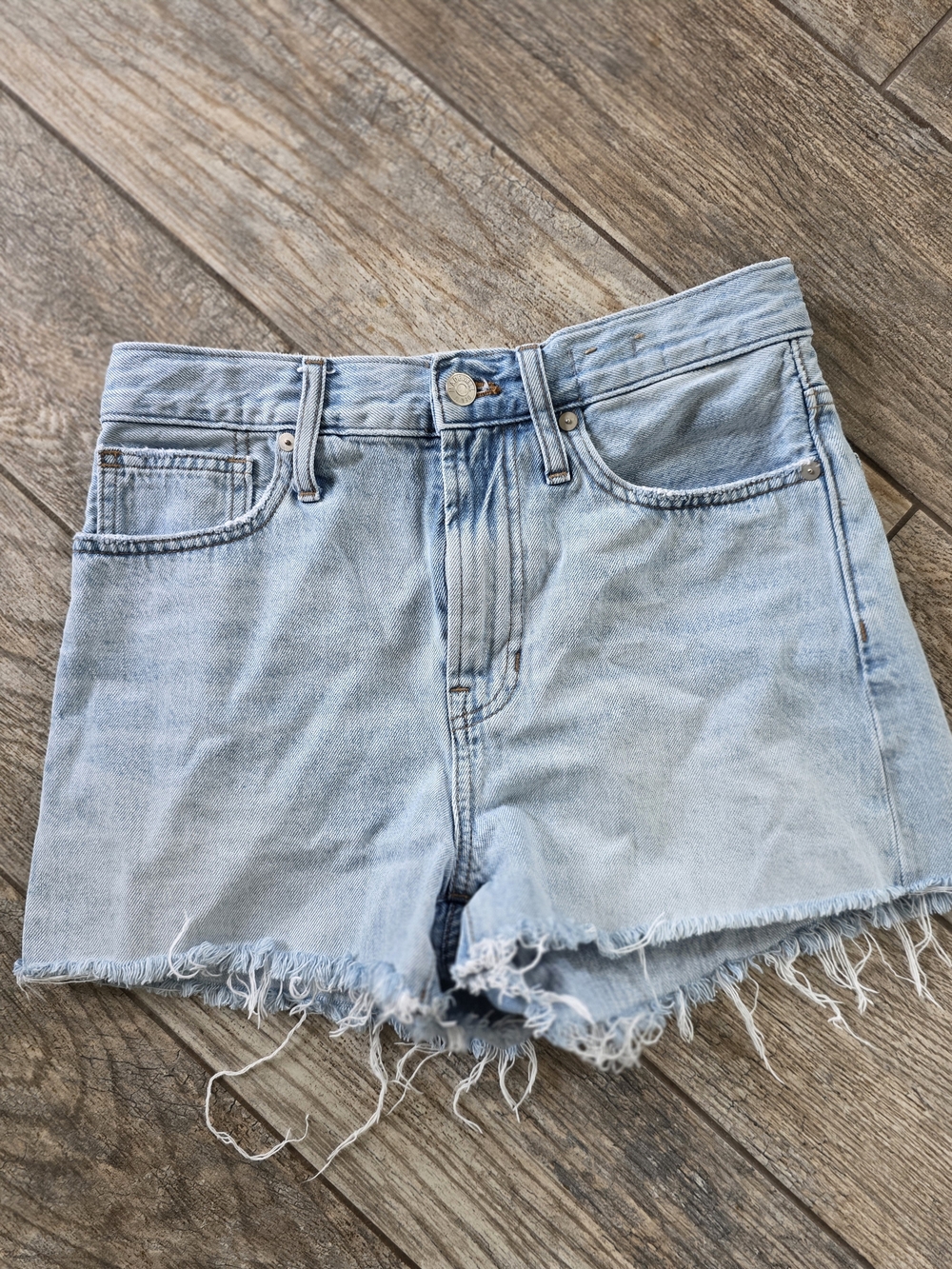 Madewell Perfect Jean Light Wash Denim Cutoff Shorts - Women's  Sz 26